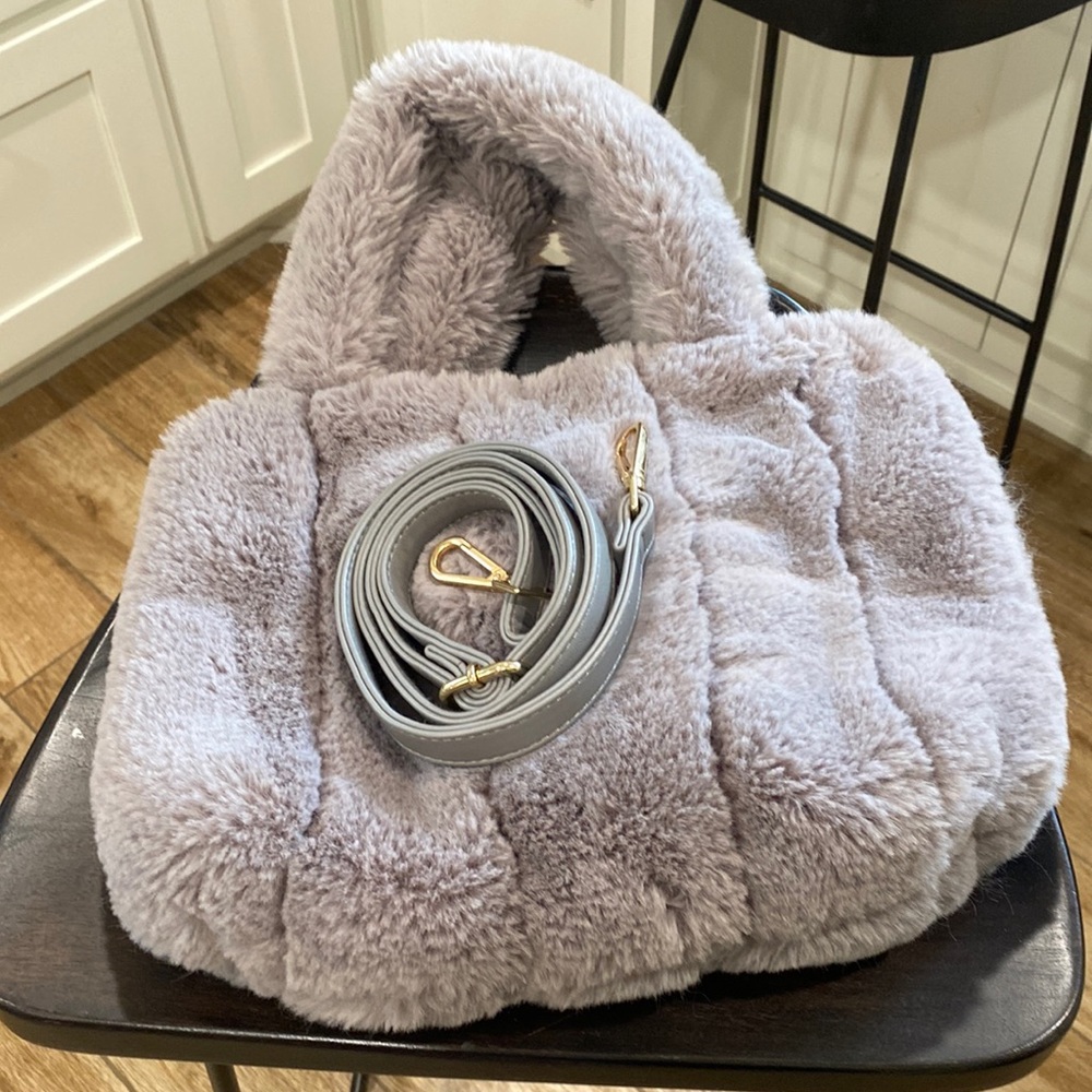 Free People Dolce Faux Fur tote